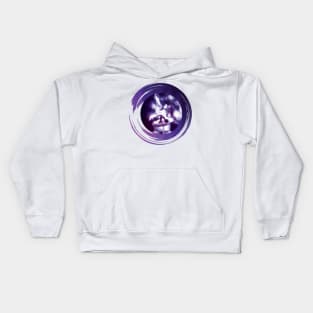 Surreal purple ballerina Kids Hoodie